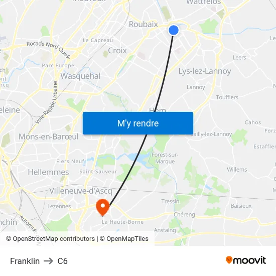 Franklin to C6 map