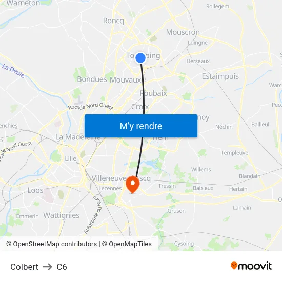 Colbert to C6 map