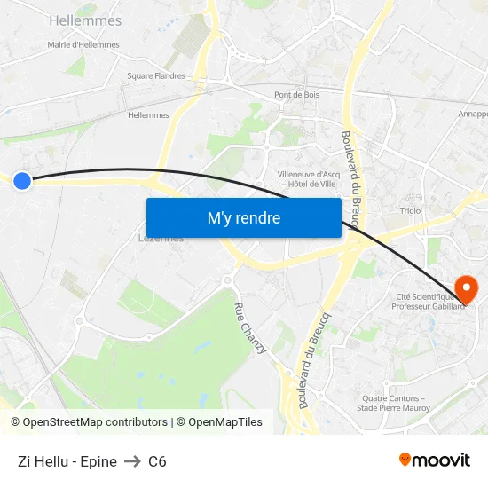 Zi Hellu - Epine to C6 map