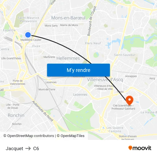Jacquet to C6 map