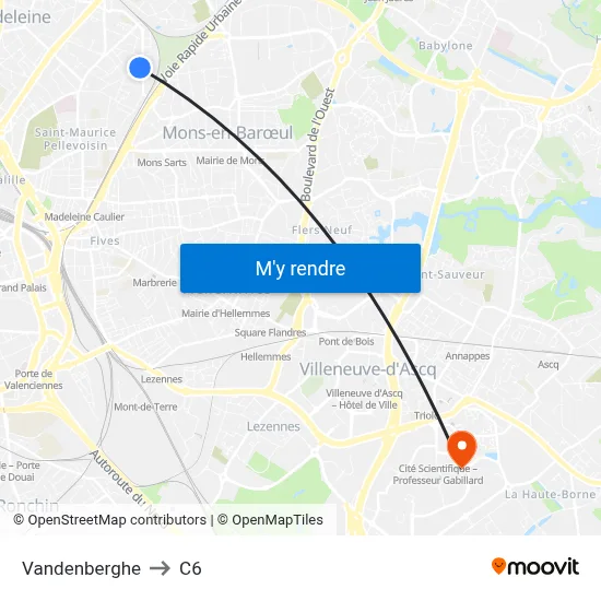Vandenberghe to C6 map