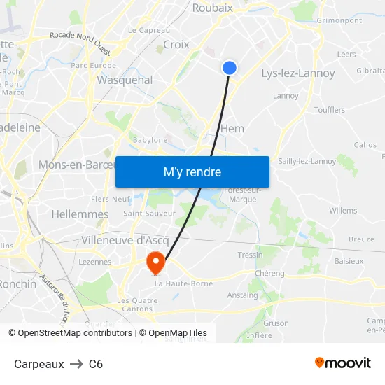 Carpeaux to C6 map