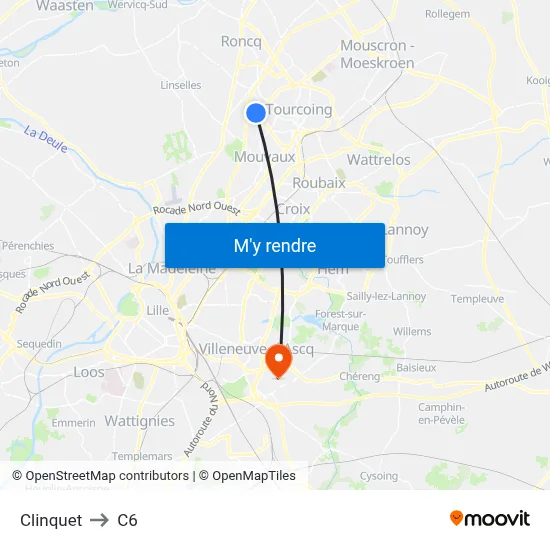 Clinquet to C6 map