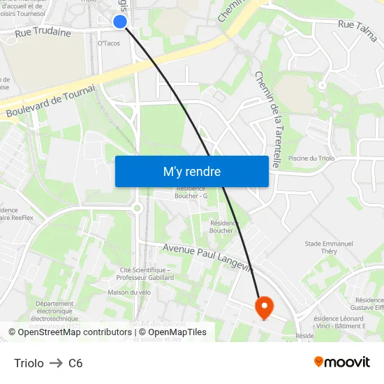 Triolo to C6 map