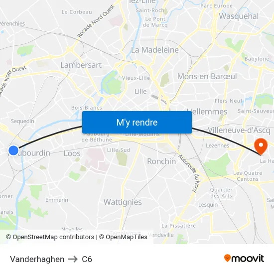 Vanderhaghen to C6 map