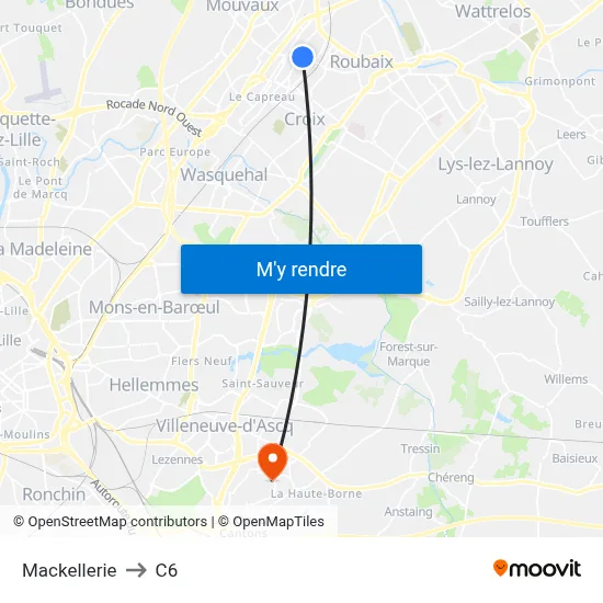 Mackellerie to C6 map