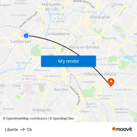 Liberte to C6 map