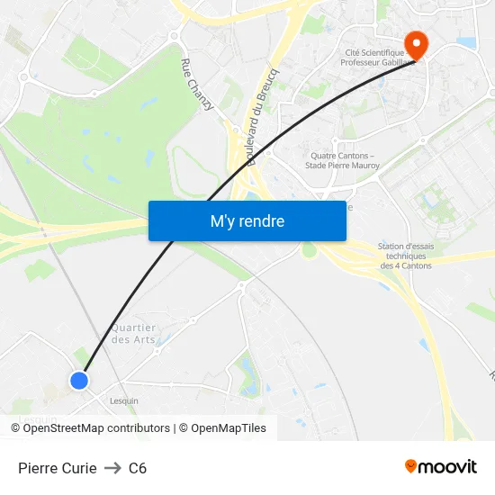 Pierre Curie to C6 map