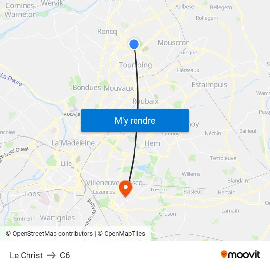 Le Christ to C6 map