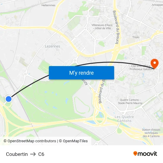 Coubertin to C6 map