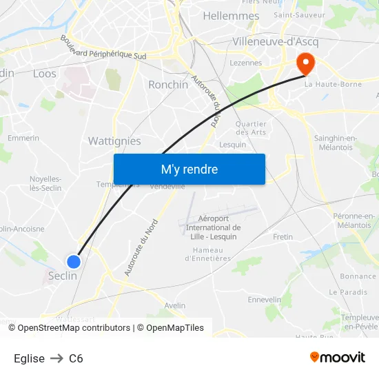 Eglise to C6 map