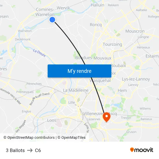 3 Ballots to C6 map
