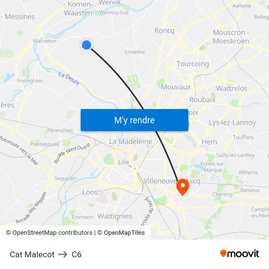 Cat Malecot to C6 map