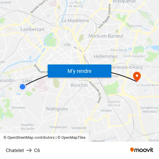 Chatelet to C6 map