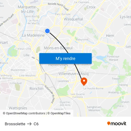Brossolette to C6 map