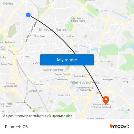 Pilon to C6 map