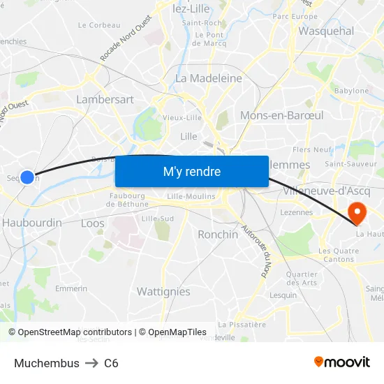 Muchembus to C6 map