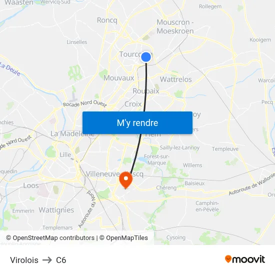 Virolois to C6 map