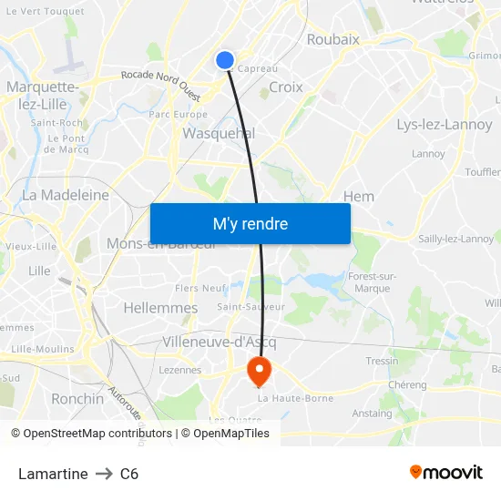 Lamartine to C6 map