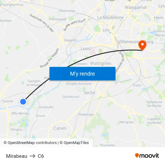 Mirabeau to C6 map