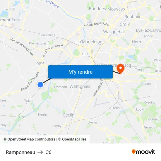 Ramponneau to C6 map