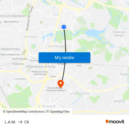 L.A.M. to C6 map