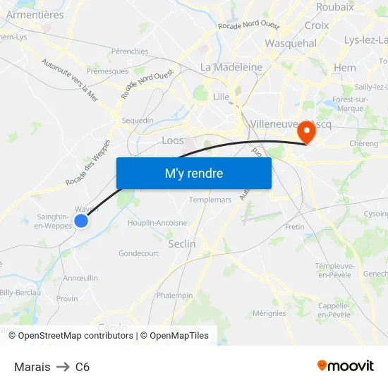 Marais to C6 map