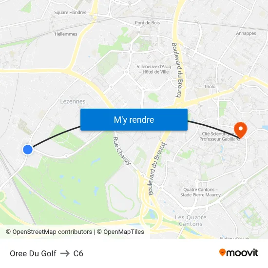 Oree Du Golf to C6 map