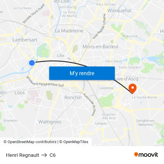 Henri Regnault to C6 map