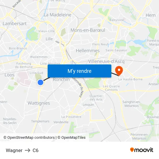 Wagner to C6 map