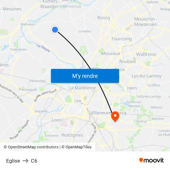 Eglise to C6 map