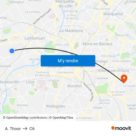 A. Thoor to C6 map