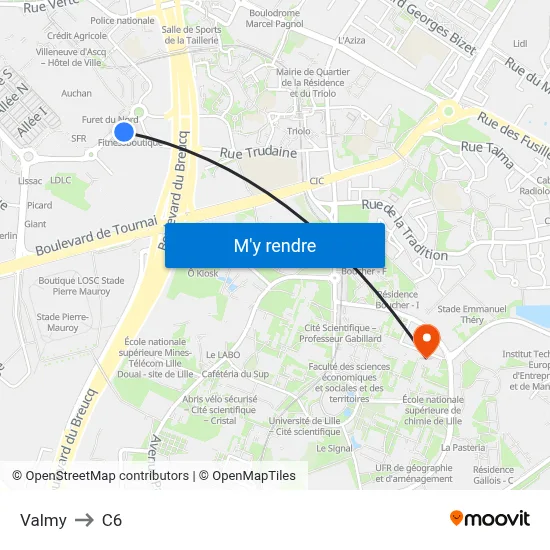 Valmy to C6 map