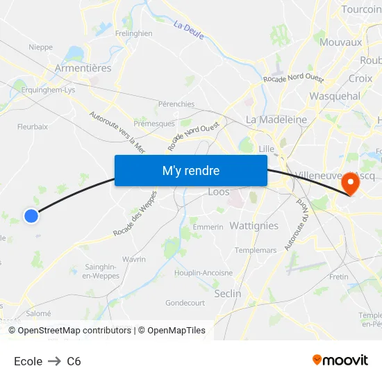 Ecole to C6 map