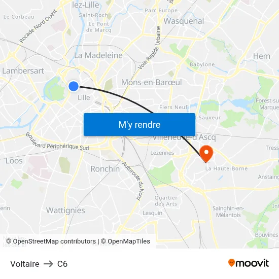 Voltaire to C6 map