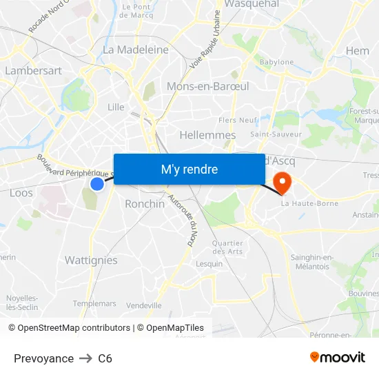 Prevoyance to C6 map