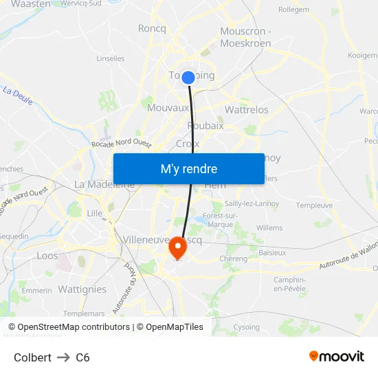 Colbert to C6 map