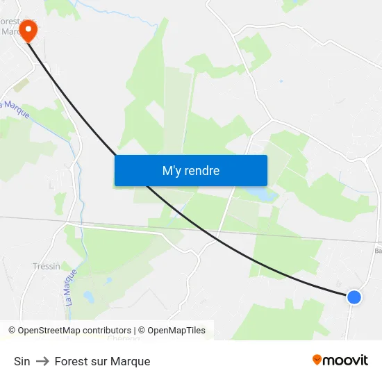 Sin to Forest sur Marque map