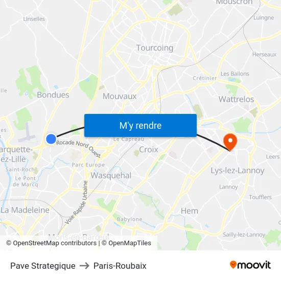 Pave Strategique to Paris-Roubaix map
