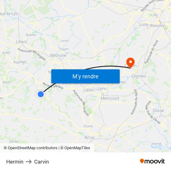 Hermin to Carvin map