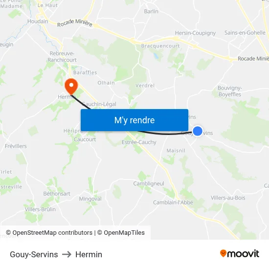 Gouy-Servins to Hermin map