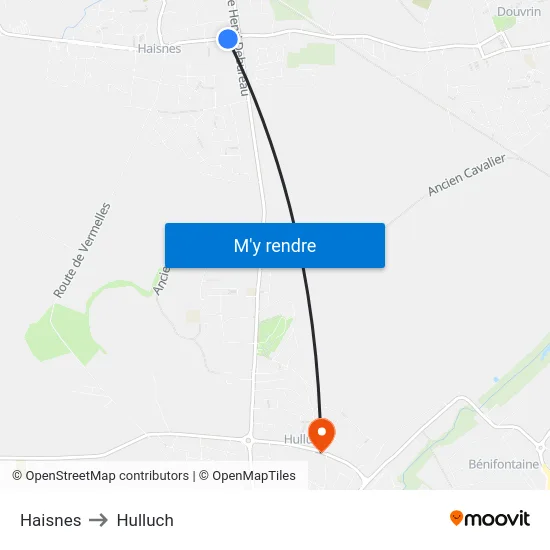 Haisnes to Hulluch map