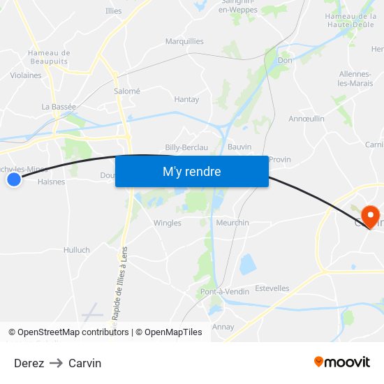 Derez to Carvin map