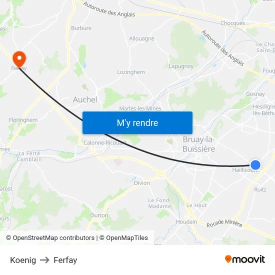 Koenig to Ferfay map