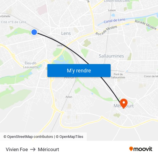 Vivien Foe to Méricourt map