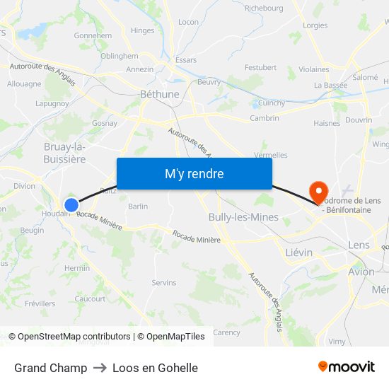 Grand Champ to Loos en Gohelle map