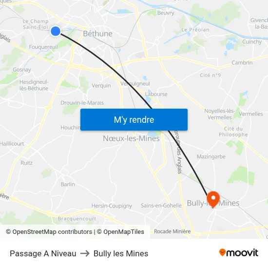 Passage A Niveau to Bully les Mines map