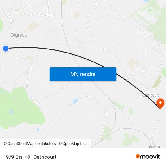 9/9 Bis to Ostricourt map