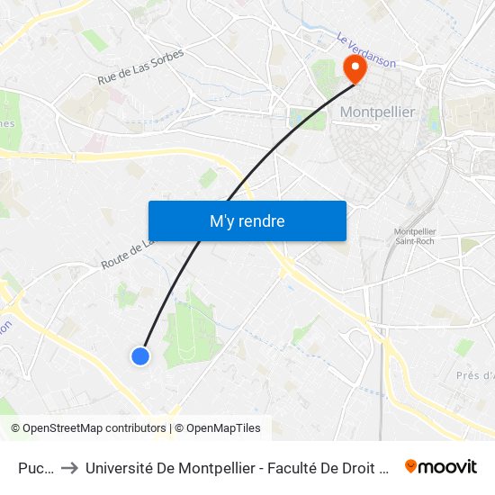 Puccini to Université De Montpellier - Faculté De Droit Et Science Politique map