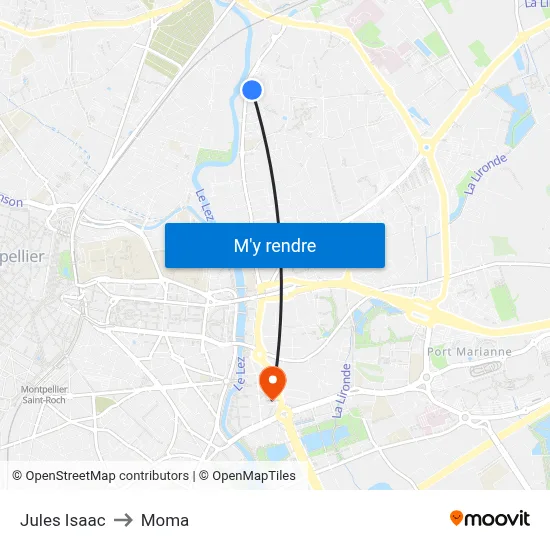 Jules Isaac to Moma map